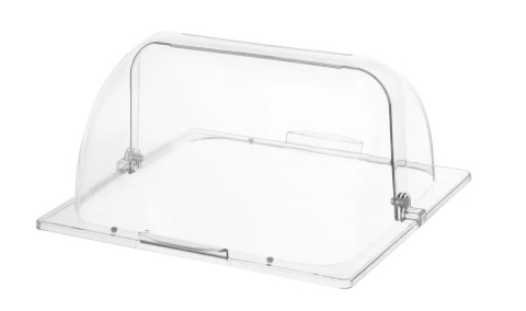 Pokrywa Rolltop do kosza do pieczywa z poliwęglanu 365x335x(H)175mm
