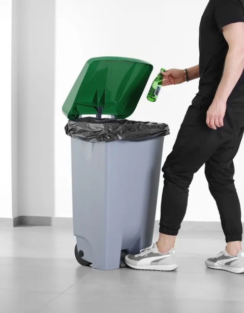 Pokrywa do kosza na śmieci, HENDI, zielony, 505x415mm