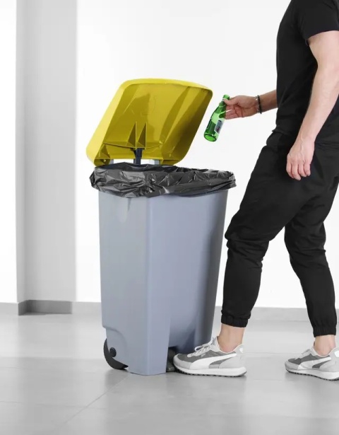 Pokrywa do kosza na śmieci, HENDI, żółty, 505x415mm