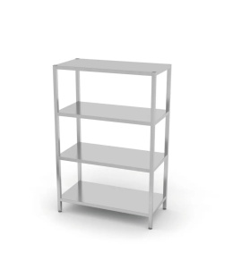 Regał magazynowy 4 półki pełne - skręcany 1000x400x(H)1800mm