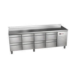Stół chłodniczy 4x blok szuflad 2242x700x850 mm