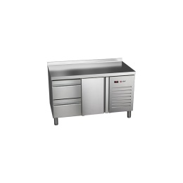 Stół chłodniczy 1x drzwi + blok szuflad 1342x700x850 mm