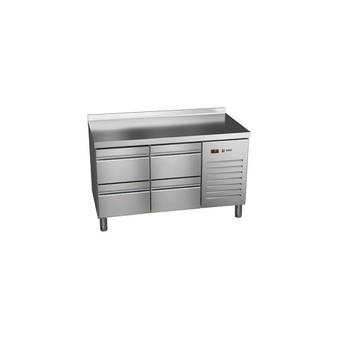 Stół chłodniczy 2x blok szuflad 1342x700x850 mm