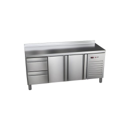 Stół chłodniczy 2xdrzwi + blok szuflad 1792x700x850 mm