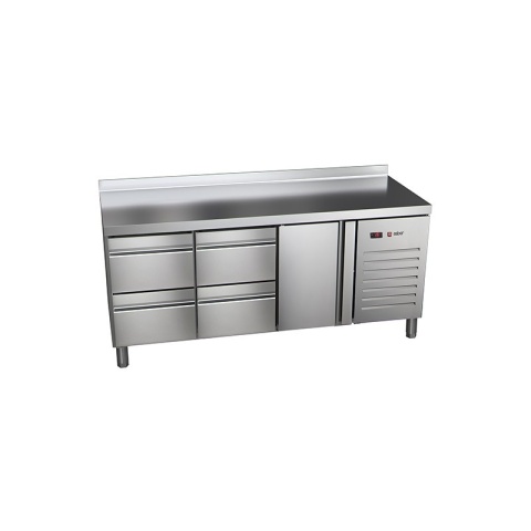 Stół chłodniczy 1xdrzwi + 2x blok szuflad 1792x700x850 mm