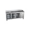 Stół chłodniczy, 3xszklane drzwi 1792x700x850 mm