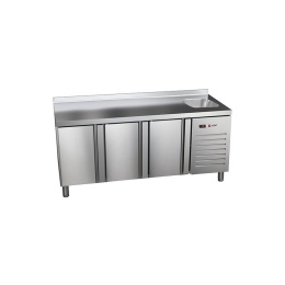 Stół chłodniczy ze zlewem 3drzwiowy 1792x700x850 mm