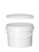 Wiadro, HENDI, 11,5L, biały, ⌀300x(H)230mm