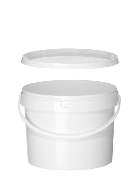 Wiadro, HENDI, 11,5L, biały, ⌀300x(H)230mm