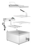 ELEKTRYCZNY SMAŻALNIK DO PĄCZKÓW 12L, 230V/3500W, 630x860x(H)438mm
