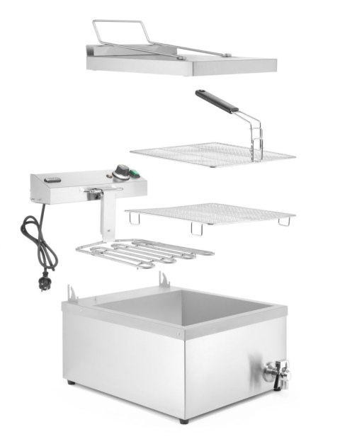 ELEKTRYCZNY SMAŻALNIK DO PĄCZKÓW 12L, 230V/3500W, 630x860x(H)438mm