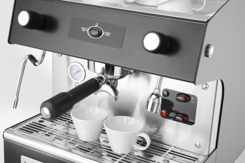 Ekspres do kawy ROMEO easy, 1-grupowy, półautomatyczny, czarny