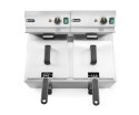 Frytownica MASTERPRO z kranem spustowym - 2 x 8L 230V/7000W, 610x515x(H)369mm