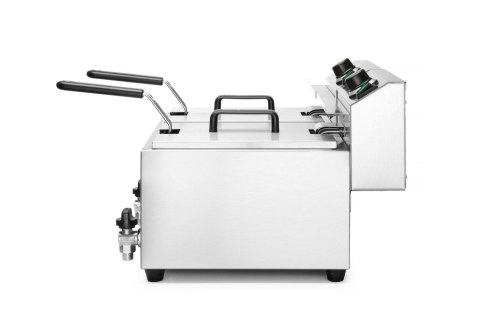 Frytownica MASTERPRO z kranem spustowym - 2 x 8L 230V/7000W, 610x515x(H)369mm