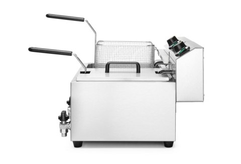 Frytownica MASTERPRO z kranem spustowym - 2 x 8L 230V/7000W, 610x515x(H)369mm