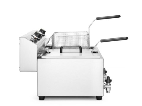 Frytownica MASTERPRO z kranem spustowym - 2 x 8L 230V/7000W, 610x515x(H)369mm