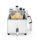 Frytownica MASTERPRO z kranem spustowym - 8L 230V/3500W, 305x515x(H)354mm