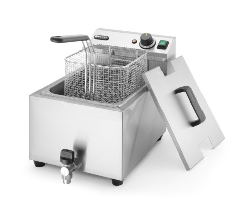 Frytownica MASTERPRO z kranem spustowym - 8L 230V/3500W, 305x515x(H)354mm
