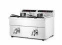 Frytownica indukcyjna z kranem spustowym, 2 × 8 l, 16L 230V/7000W, 577x609x(H)410mm