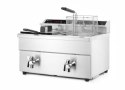 Frytownica indukcyjna z kranem spustowym, 2 × 8 l, 16L 230V/7000W, 577x609x(H)410mm
