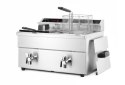 Frytownica indukcyjna z kranem spustowym, 2 × 8 l, 16L 230V/7000W, 577x609x(H)410mm