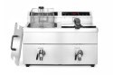 Frytownica indukcyjna z kranem spustowym, 2 × 8 l, 16L 230V/7000W, 577x609x(H)410mm