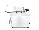 Frytownica indukcyjna z kranem spustowym, 2 × 8 l, 16L 230V/7000W, 577x609x(H)410mm