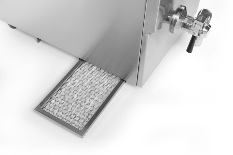 Frytownica indukcyjna z kranem spustowym 8L, jasnoszary, 230V/3500W, 288x619x(H)408mm
