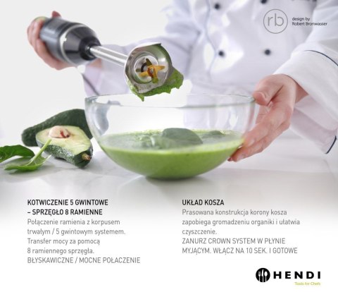 HENDI Blend Mikser ręczny 220-240V/250W, o71x(H)444mm