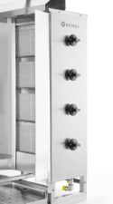 Kebab gazowy, HENDI, Profi Line, 230V/16W, 13kW, 735x745x(H)1110mm