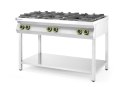 Kuchnia gazowa 6-palnikowa na podstawie otwartej, 28,5kW, 1200x700x(H)900mm