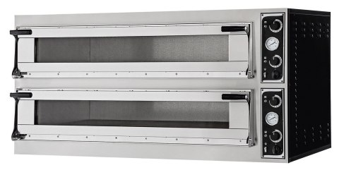 Piec do pizzy Trays 66L Glass, Prismafood, 2 komory, 400V 1500x964x(H)745mm