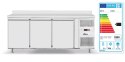 Stół mroźniczy 3-drzwiowy z agregatem bocznym 420L, 230V 1796x700x(H)879mm