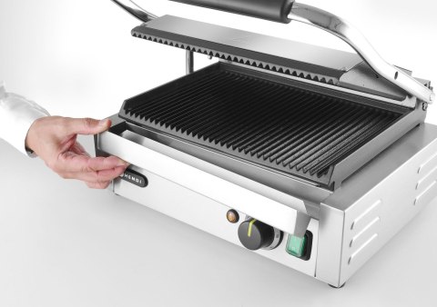 Grill kontaktowy Panini góra i dół ryflowane430x375x(H)216mm