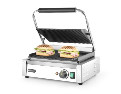 Grill kontaktowy Panini góra i dół ryflowane430x375x(H)216mm