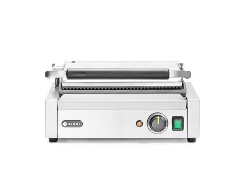 Grill kontaktowy Panini góra ryflowana, dół gładki 430x375x(H)216mm