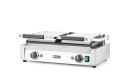 Grill kontaktowy podwójny, 1/2 gładka, 1/2 ryflowana 570x375x(H)216mm