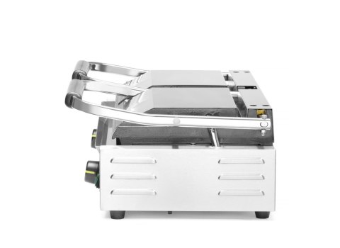 Grill kontaktowy podwójny, 1/2 gładka, 1/2 ryflowana 570x375x(H)216mm