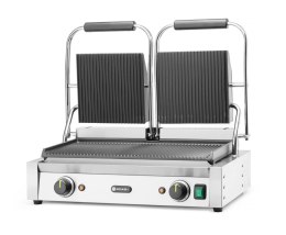 Grill kontaktowy podwójny góra i dół ryflowane 570x375x(H)216mm