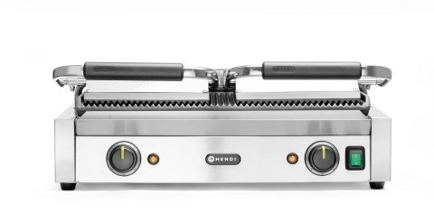 Grill kontaktowy podwójny góra i dół ryflowane 570x375x(H)216mm