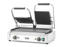 Grill kontaktowy podwójny góra ryflowana, dół gładki 570x375x(H)216mm