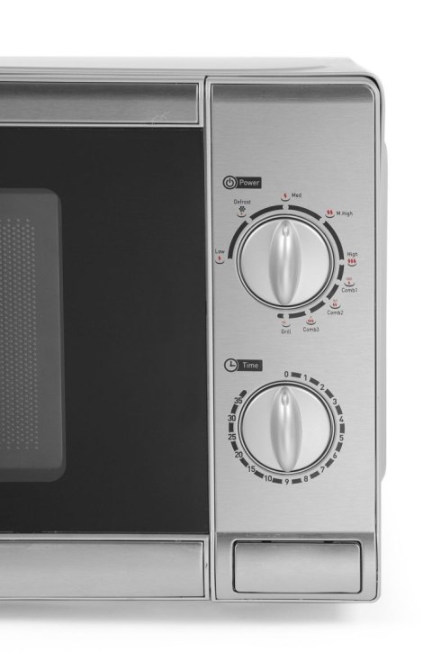 Kuchenka mikrofalowa z funkcją grilla 20L, 230V/1050W, 435x360x(H)251mm