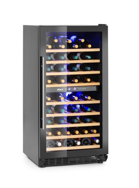 Lodówka do wina 2-strefowa, 72 butelki 595x675x(H)1215mm