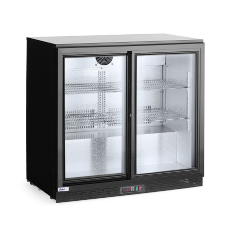 Lodówka na napoje 2-drzwiowa Arktic, 158L, czarny, 220-240V/160W, 900x520x(H)865mm