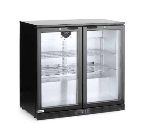 Lodówka na napoje 2-drzwiowa Arktic, 158L, czarny, 220-240V/160W, 900x530x(H)870mm