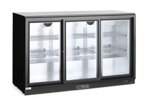Lodówka na napoje 3-drzwiowa Arktic, 254L, czarny, 220-240V/160W, 1350x520x(H)865mm