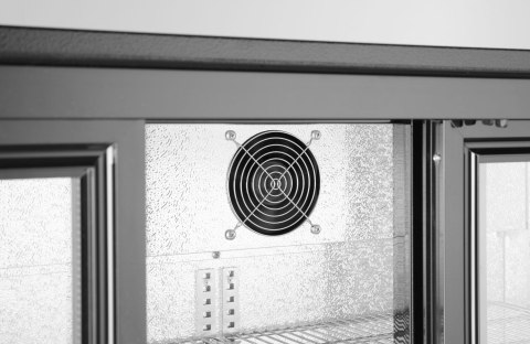 Lodówka na napoje 3-drzwiowa Arktic, 254L, czarny, 220-240V/160W, 1350x520x(H)865mm