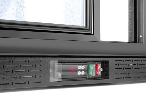 Lodówka na napoje 3-drzwiowa Arktic, 254L, czarny, 220-240V/160W, 1350x520x(H)865mm