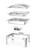 Podgrzewacz na pastę 9L satynowany Hendi 570x430x(H)290mm