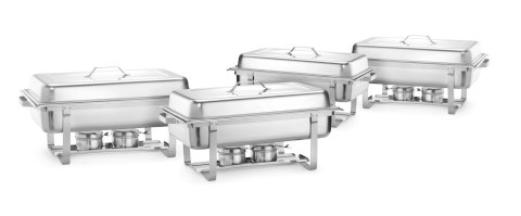 Podgrzewacz na pastę - zestaw 4 szt., HENDI, GN 1/1, 7,5L, 600x355x(H)305mm
